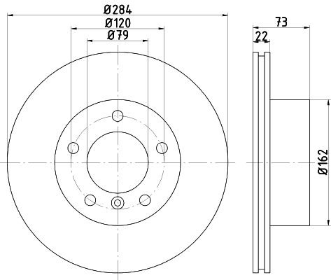 TEXTAR 92132700: Disc de frână Ř: 284mm, ventilat interior, Ř: 284mm, fara butuc roata, fara rulment roata, fara suruburi de fixare roata