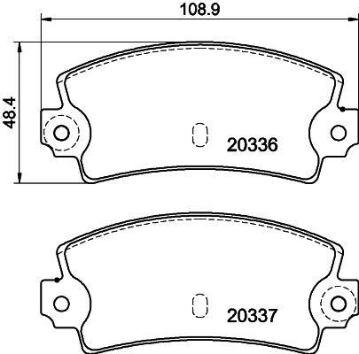 MINTEX MDB1065: Piduriklotsid