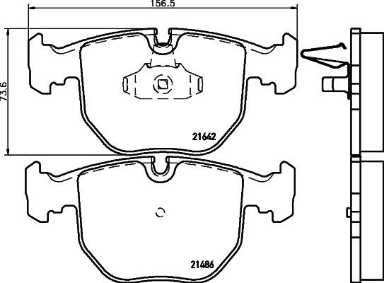 MINTEX MDB1745: Piduriklotsid