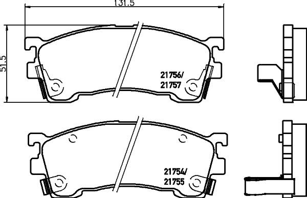 MINTEX MDB1678: Piduriklotsid