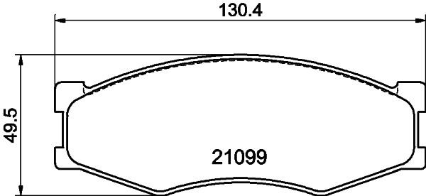 MINTEX MDB1279: Piduriklotsid koos lisadega