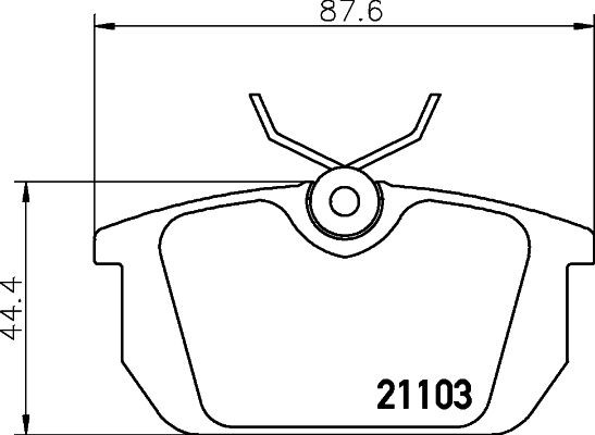 MINTEX MDB1309: Piduriklotsid koos pidurisadula kruvidega