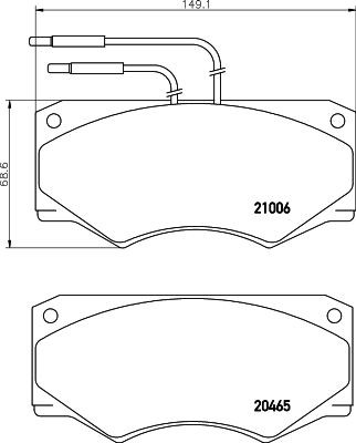 MINTEX MDB1340: Piduriklotsid