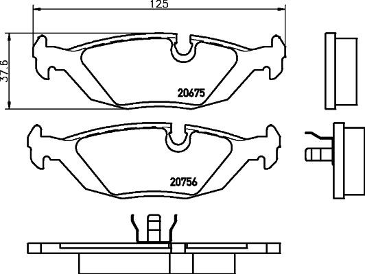 MINTEX MDB1459: Piduriklotsid