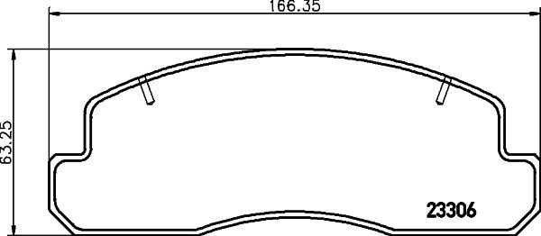 MINTEX MDB1725: Stabdžių kaladėlės