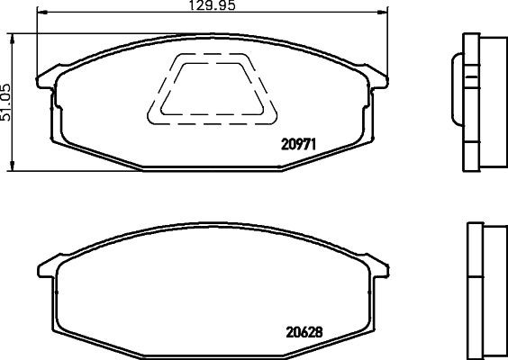 MINTEX MDB1816: Piduriklotsid