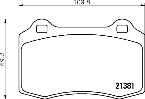 MINTEX MDB2221: Piduriklotsid