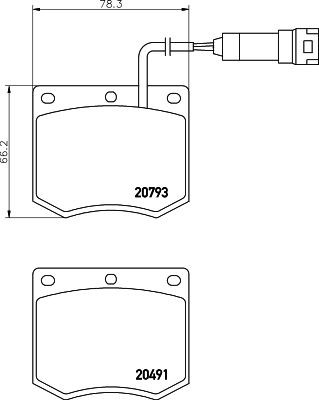 MINTEX MGB693: Plaquettes de frein