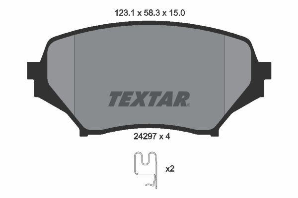 TEXTAR 2429701: Piduriklotsid koos lisadega