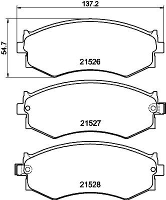 MINTEX MDB2351: Piduriklotsid