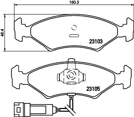 MINTEX MDB2110: Plăcuțe de frână