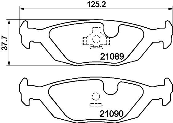 MINTEX MDB1549: Piduriklotsid