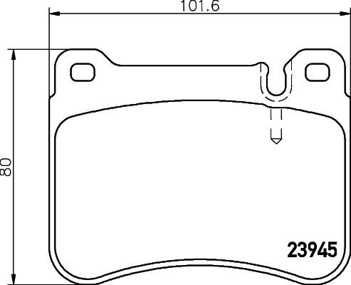 MINTEX MDB2775: Sada brzdových destiček, kotoučová brzda