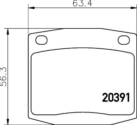 MINTEX MDB1097: Piduriklotsid