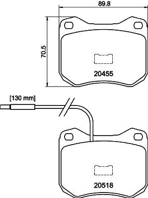 MINTEX MDB1108: Piduriklotsid