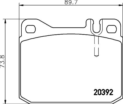 MINTEX MDB1114: Piduriklotsid