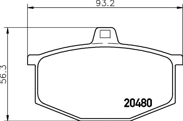 MINTEX MDB1118: Bromsbelägg