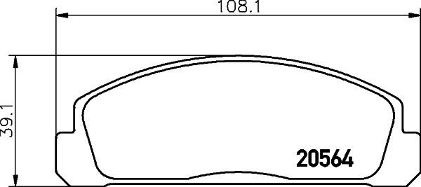 MINTEX MDB1122: Piduriklotsid