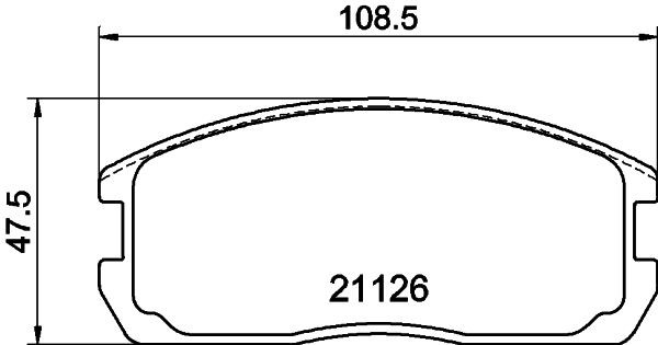 MINTEX MDB1282: Piduriklotsid