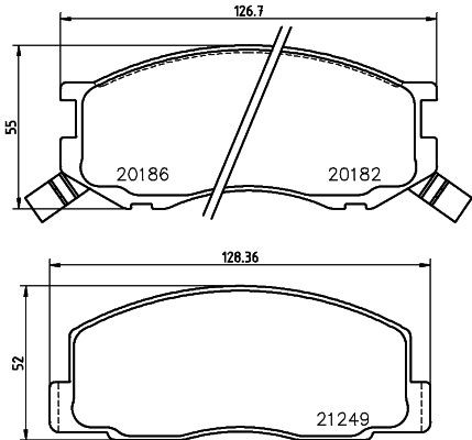MINTEX MDB1297: Piduriklotsid