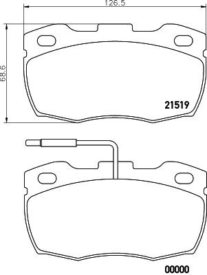 MINTEX MDB1555: Piduriklotsid