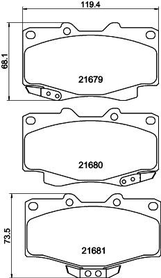 MINTEX MDB1647: Plaquettes de frein