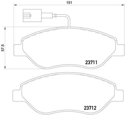 MINTEX MDB2241: Plaquettes de frein avec accessoires, avec vis d'étrier de frein