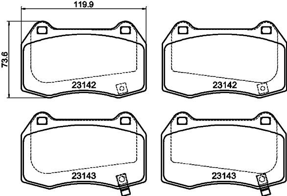 MINTEX MDB2341: Piduriklotsid