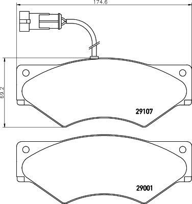 MINTEX MDB2603: Piduriklotsid