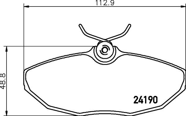 MINTEX MDB2641: Piduriklotsid