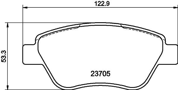 MINTEX MDB2644: Piduriklotsid koos pidurisadula kruvidega