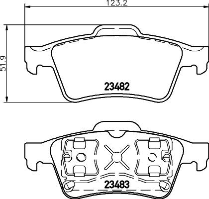 MINTEX MDB2210: Piduriklotsid