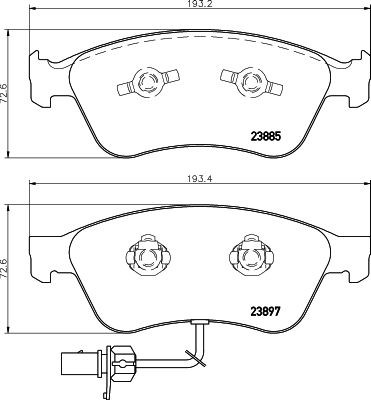 MINTEX MDB2825: Piduriklotsid