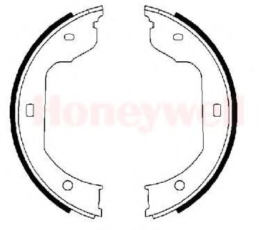 BENDIX 362433B: Piduriklotside komplekt, seisupidur Tagasild, 185mm