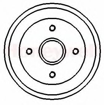 BENDIX 329128B: Piduritrummel Tagasild, 39,8/50,2mm, 180mm