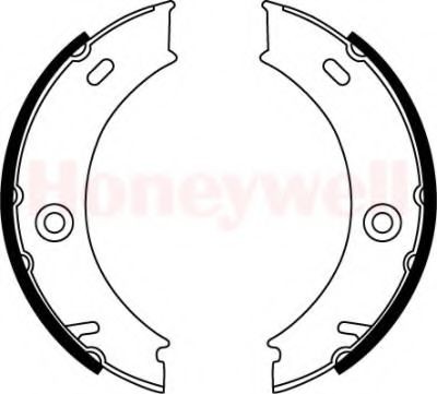 BENDIX 362420B: Piduriklotside komplekt, seisupidur piduriket. taga, 170mm