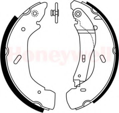 BENDIX 362415B: Piduriklotside komplekt Tagasild, 280mm