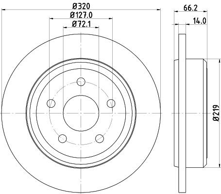 MINTEX MDC1931: Piduriketas Ø: 320mm, täis, Ø: 320mm, ilma rattakeskmeta, ilma rattalaagrita, ilma rattakinnituspoltideta