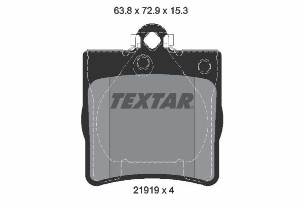 TEXTAR 2191981: Juego de pastillas de freno epad