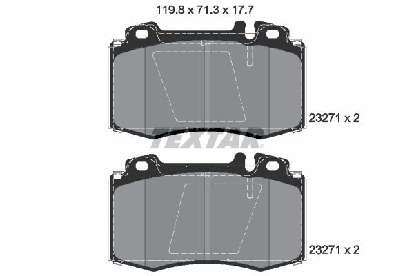 TEXTAR 2327181: Piduriklotsid epad