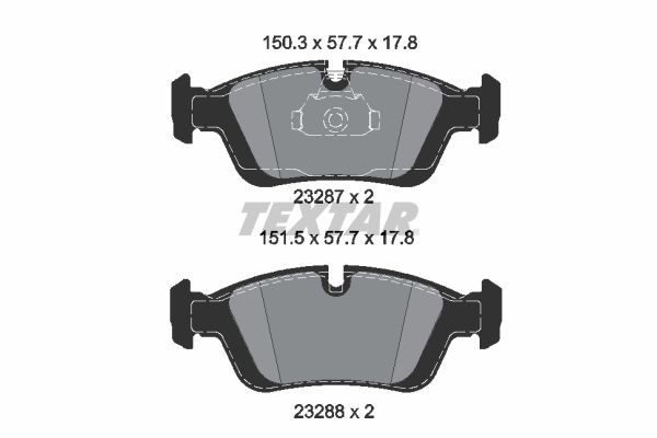 TEXTAR 2328781: Piduriklotsid epad
