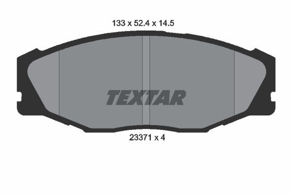 TEXTAR 2337101: Plaquettes de frein