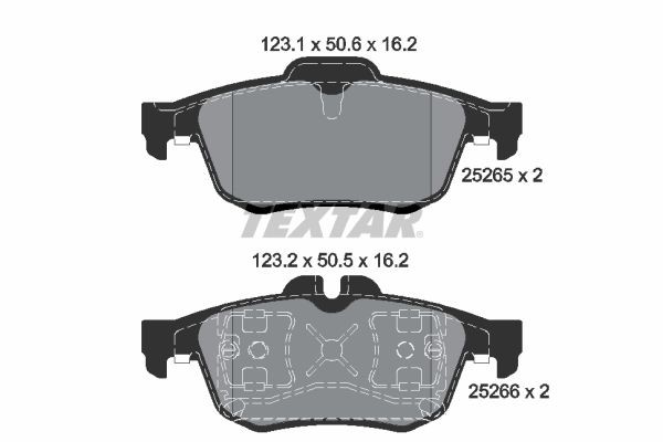 TEXTAR 2526501: Piduriklotsid Q+