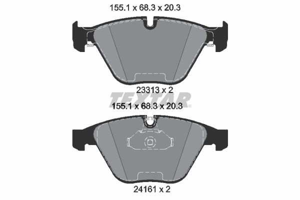 TEXTAR 2331382: Piduriklotsid epad+