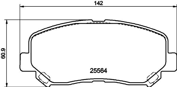 MINTEX MDB3292: Piduriklotsid koos lisadega
