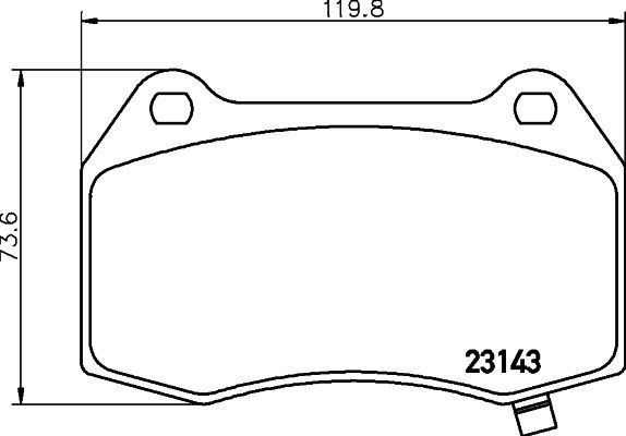 MINTEX MDB2630: Piduriklotsid