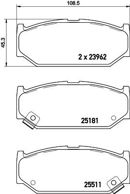 MINTEX MDB3397: Piduriklotsid