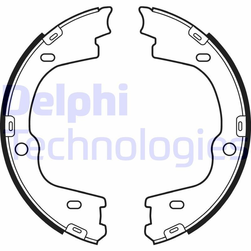 DELPHI LS2086: Piduriklotside komplekt, seisupidur