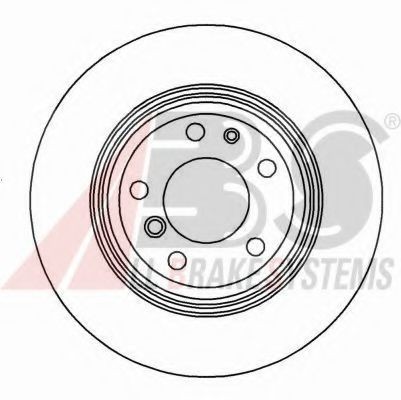 A.B.S. 16337: Piduriketas Ø: 328mm, õhutusega, Ø: 328mm