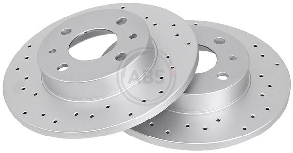 A.B.S. 18232: Piduriketas Ø: 240mm, täis, perforeeritud, Ø: 240mm, kaetud COATED